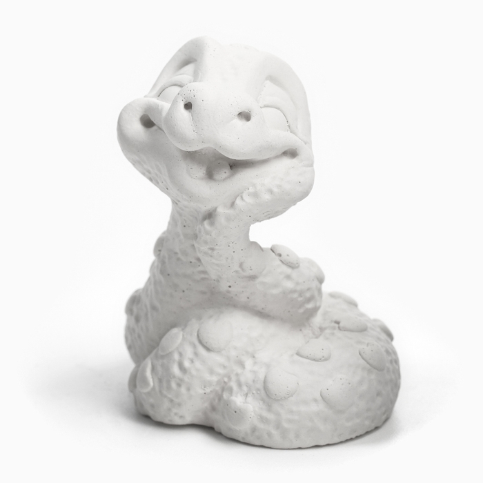 Новый год. Символ 2025. Фигура для раскраски  Новый год. Символ 2025. Фигура для раскраски "Змея малыш" 5х4см