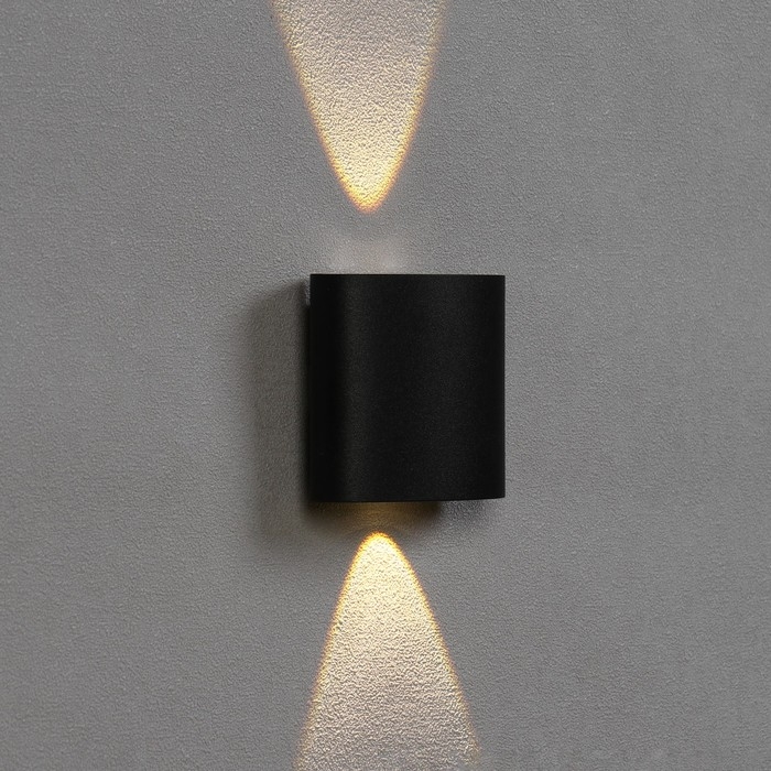 Светильник фасадный «Полусфера», FSD-075, 2 Вт, 3000К, 1 луч, IP65, 220 В, пластик, черный   1008420 Светильник фасадный «Полусфера», FSD-075, 2 Вт, 3000К, 1 луч, IP65, 220 В, пластик, черный   1008420