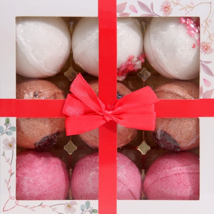 Набор бомбочек Candy bath bar  Набор бомбочек Candy bath bar "La boite des bonbons", 9*40 г