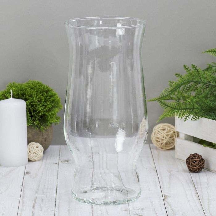 Ваза Ваза "Арисетта" 26х12 см, 2,4л 1727 прозрачная