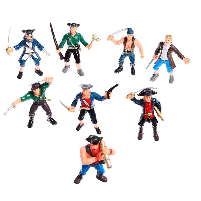 Набор фигурок «Пираты», 8 шт. Набор фигурок «Пираты», 8 шт.