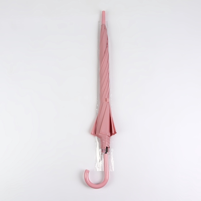 Зонт - трость полуавтоматический «Однотонный», 8 спиц, R = 52/60 см, D = 120 см, цвет МИКС Зонт - трость полуавтоматический «Однотонный», 8 спиц, R = 52/60 см, D = 120 см, цвет МИКС