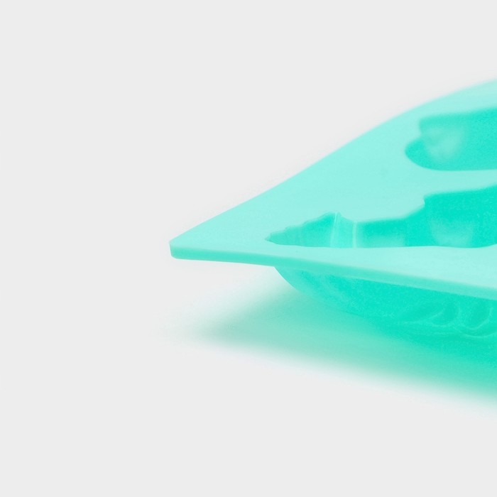 Форма для выпечки Доляна «Золотая рыбка», силикон, 24×16,5 см, 6 ячеек (9,5×4,5×2 см), цвет мятный Форма для выпечки Доляна «Золотая рыбка», силикон, 24×16,5 см, 6 ячеек (9,5×4,5×2 см), цвет мятный