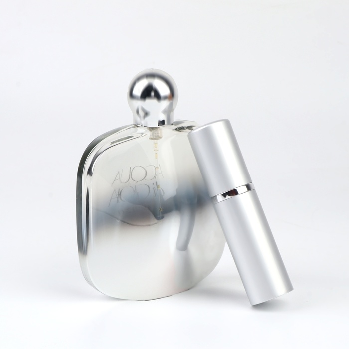 Флакон для парфюма, с распылителем, 10 мл, цвет серебристый Флакон для парфюма, с распылителем, 10 мл, цвет серебристый