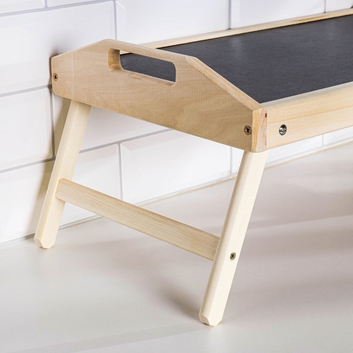 Столик для завтрака с ручками складной, 50×30см, из липы Столик для завтрака с ручками складной, 50×30см, из липы