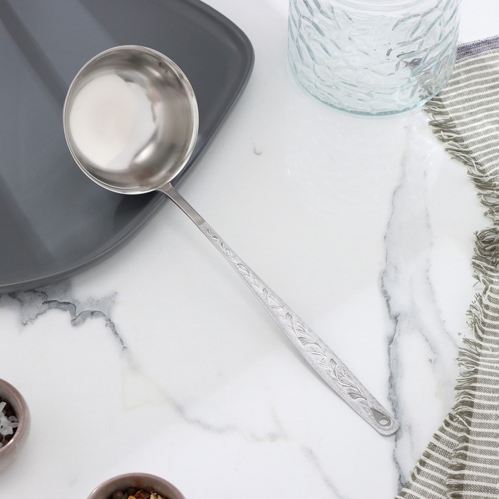 Ложка разливательная малая «Уралочка», длина ручки=21,5 см, толщина 2 мм (М13) Ложка разливательная малая «Уралочка», длина ручки=21,5 см, толщина 2 мм (М13)