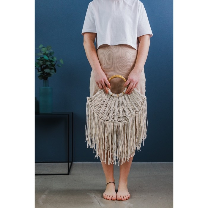 Ручки для сумки, 2 шт, бамбук, d = 15/17 см, толщина 0,8 см Ручки для сумки, 2 шт, бамбук, d = 15/17 см, толщина 0,8 см