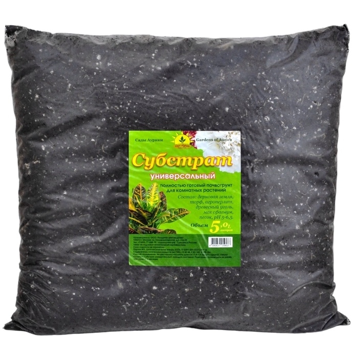 Грунт Универсальный Грунт Универсальный "Сады Аурики", 5 л