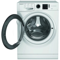 Стиральная машина Hotpoint-Ariston NSS 6015 K RU, класс А+, 1000 об/мин, 6 кг, бело-чёрная