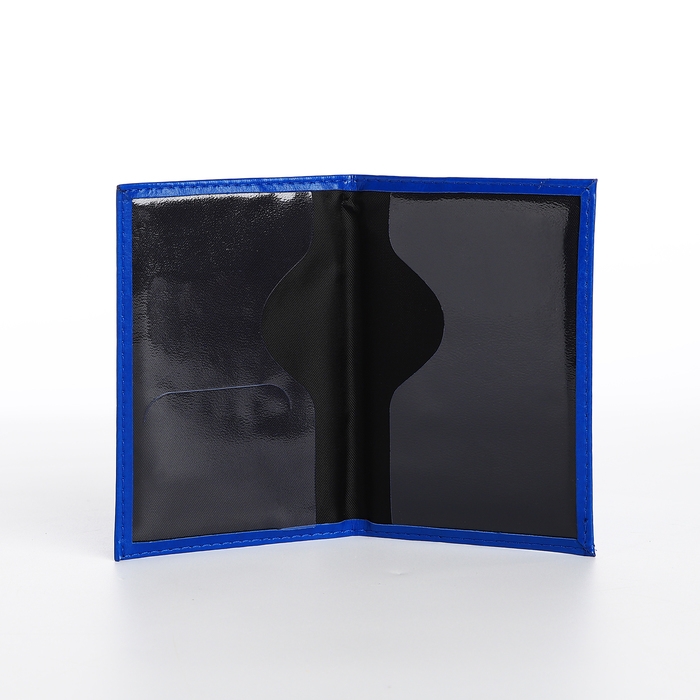 Обложка для паспорта, цвет синий Обложка для паспорта, цвет синий