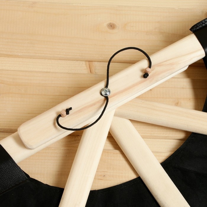 Веер банный для разгона пара черный, кожа Веер банный для разгона пара черный, кожа