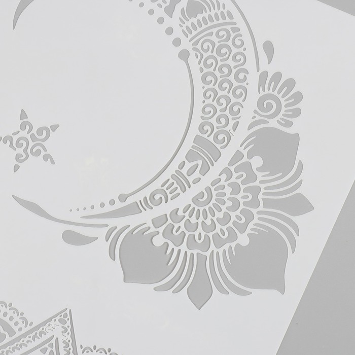 Трафарет пластик Трафарет пластик "Луна" 21х29,7 см