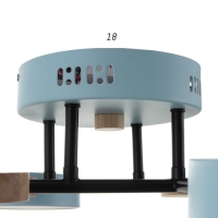 Люстра с ПДУ 2296/6BL LED 144Вт 3000-6000К синий 80х59х14 см BayerLux