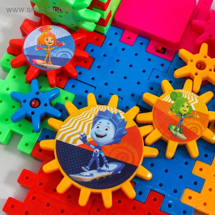 Конструктор, шестеренки ФИКСИКИ, 53 детали Конструктор, шестеренки ФИКСИКИ, 53 детали