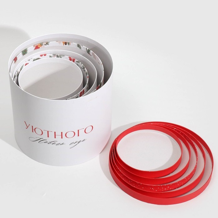 Набор подарочных коробок 5 в 1 «Уютного Нового года», 13 х 14‒19.5 х 22 см, Новый год Набор подарочных коробок 5 в 1 «Уютного Нового года», 13 х 14‒19.5 х 22 см, Новый год