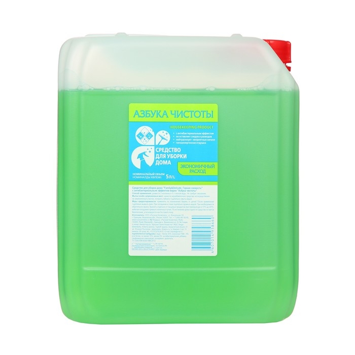 Средство для уборки дома Азбука чистоты  Средство для уборки дома Азбука чистоты "Горная свежесть", 5 л