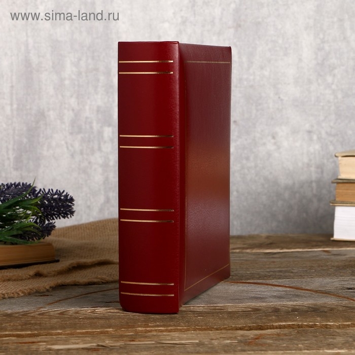 Фотоальбом Fotografia на 200 фото, 10x15 см., Фотоальбом Fotografia на 200 фото, 10x15 см., "Классика" красный