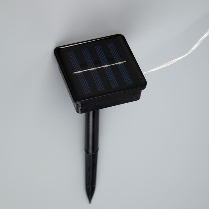 Гирлянда «Бахрома» 3 х 0.6 м, IP44, прозрачная нить, 114 LED, свечение мульти, 8 режимов, солнечная батарея Гирлянда «Бахрома» 3 х 0.6 м, IP44, прозрачная нить, 114 LED, свечение мульти, 8 режимов, солнечная батарея