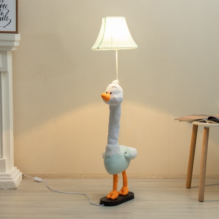 Торшер  Торшер "Гусь" Е27 15Вт синий 40х50х125см