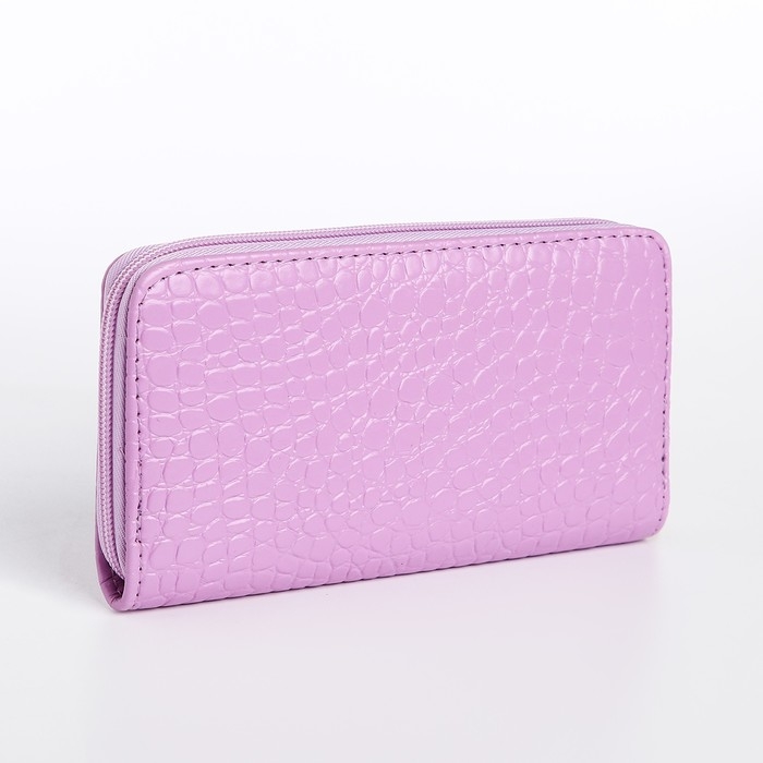 Кошелёк женский на молнии, цвет сиреневый Кошелёк женский на молнии, цвет сиреневый