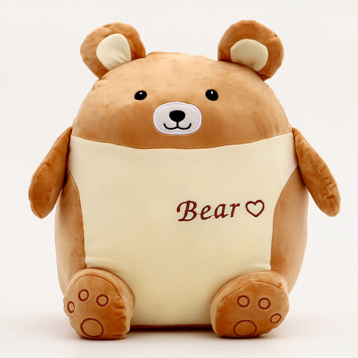 Мягкая игрушка «Медведь» с пледом, 35 см Мягкая игрушка «Медведь» с пледом, 35 см