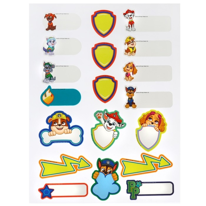 Набор термонаклеек для одежды Набор термонаклеек для одежды "Щенки-друзья", Щенячий патруль