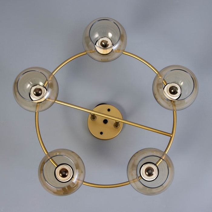 Люстра Люстра "Сицилия" 5х60Вт Е27 Золото 55х55х25,5см