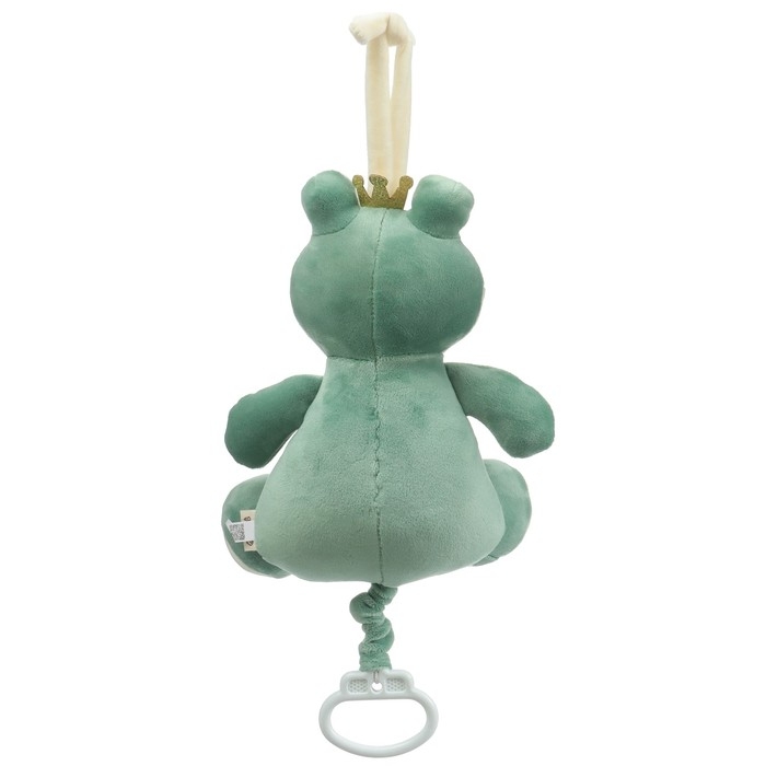 Подвеска музыкальная «Лягушастик», заводная, с погремушкой, на кроватку, коляску, Крошка Я Подвеска музыкальная «Лягушастик», заводная, с погремушкой, на кроватку, коляску, Крошка Я
