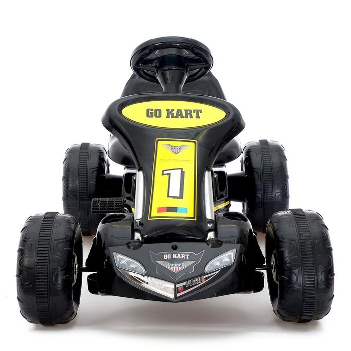 Веломобиль GO KART, цвет чёрный Веломобиль GO KART, цвет чёрный