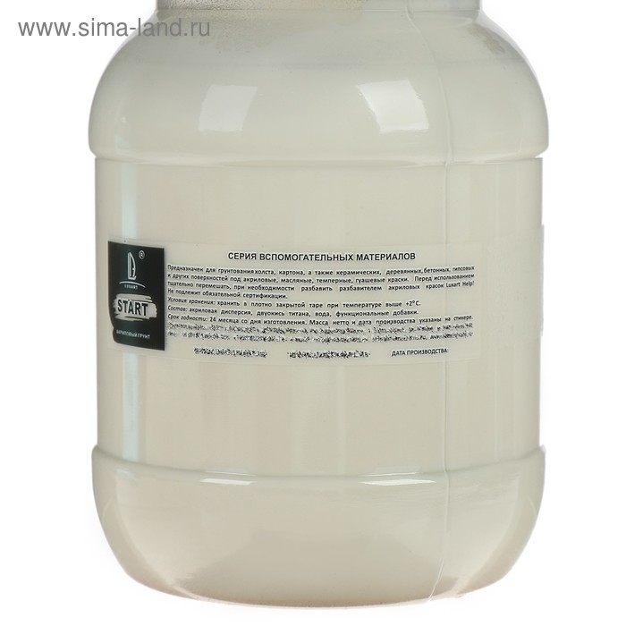 Грунт художественный акриловый прозрачный матовый 500 г, Luxart Start Грунт художественный акриловый прозрачный матовый 500 г, Luxart Start