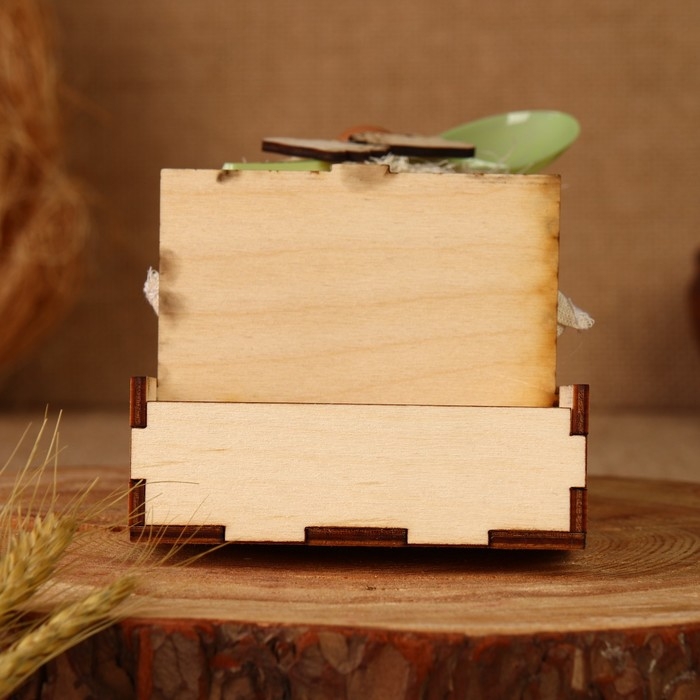 Оберег - шкатулка «Домовой с ложкой», 25 см, микс Оберег - шкатулка «Домовой с ложкой», 25 см, микс