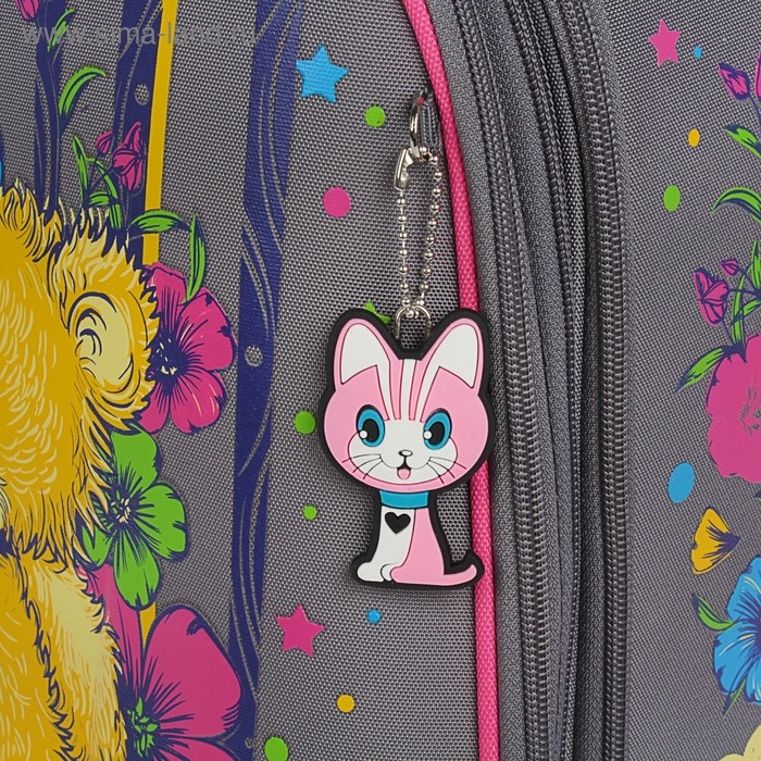 Рюкзак каркасный школьный 36 х 28 х 16 см, эргономичная спинка, Stavia Рюкзак каркасный школьный 36 х 28 х 16 см, эргономичная спинка, Stavia "Мишка", серый