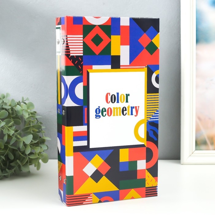 Фотоальбом на 300 фото 10х15 см  Фотоальбом на 300 фото 10х15 см "Color geometry" 33,5х17,5х5 см