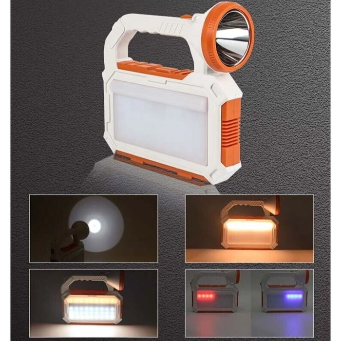 Фонарь прожекторный аккумуляторный, 5 Вт, 7200 мАч, XPG, IP65, солн. батарея, 21.4х20.5 см Фонарь прожекторный аккумуляторный, 5 Вт, 7200 мАч, XPG, IP65, солн. батарея, 21.4х20.5 см