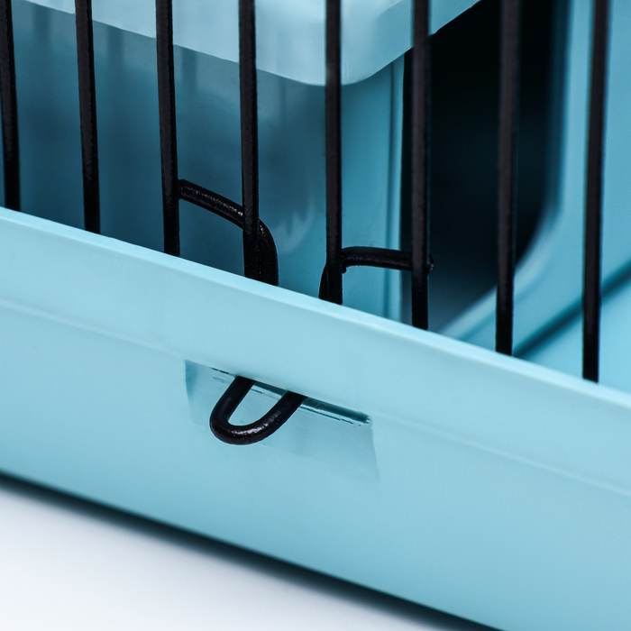 Клетка-мини для грызунов Клетка-мини для грызунов "Пижон" №2, укомплектованная, 27 х 15 х 16 см, бирюзовая