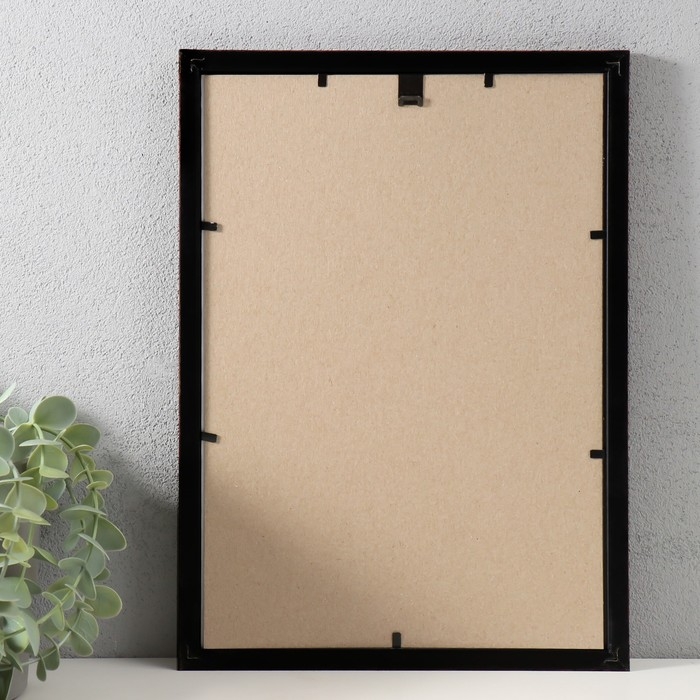 Фоторамка пластик Фоторамка пластик "Модерн" 21х30 см, коричневый