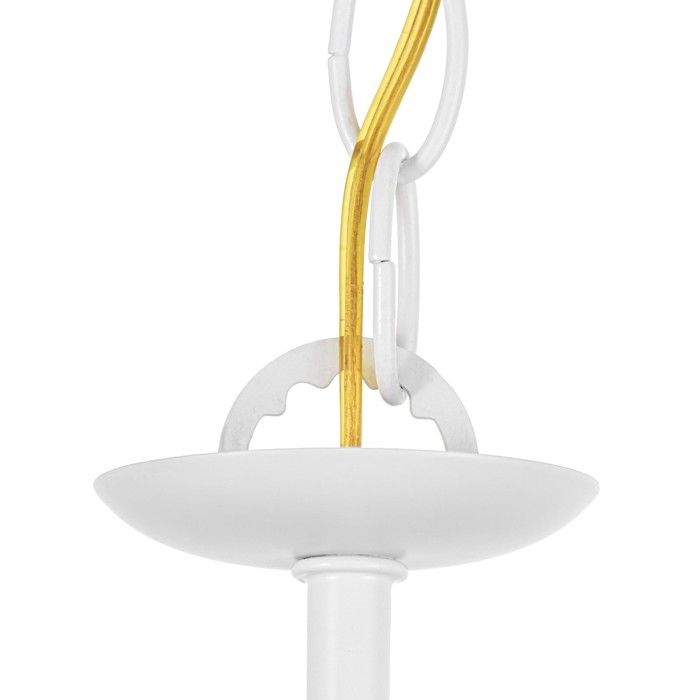 Люстра потолочная Настольгия 5х40Вт Е27 Белый 55x55x55 см Люстра потолочная Настольгия 5х40Вт Е27 Белый 55x55x55 см