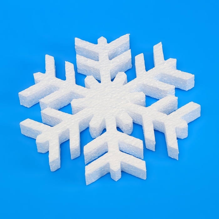 Форма из пенопласта Форма из пенопласта "Снежинка" 18,5х 18,5 х 2 см