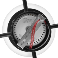 Люстра с ПДУ 2300/9GR LED 190Вт 3000-6000К серый 85х85х9 см BayerLux