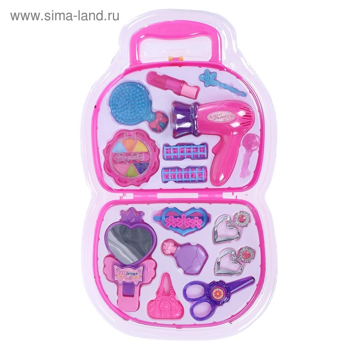 Набор парикмахера в чемодане, 15 предметов, МИКС Набор парикмахера в чемодане, 15 предметов, МИКС