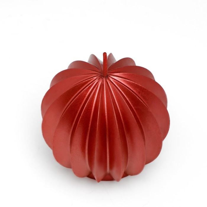 Свеча фигурная  Свеча фигурная "Шар граненый", 6,5х6,5 см, красный