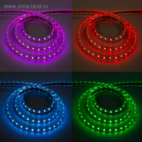 Светодиодная лента Ecola 14 × 7 мм, 50 м, IP68, SMD5050, 60 LED/м, 14.4 Вт/м, 220 В, свечение RGB