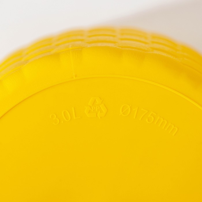 Горшок для цветов с поддоном «Ротанг», 3 л, цвет жёлтый Горшок для цветов с поддоном «Ротанг», 3 л, цвет жёлтый