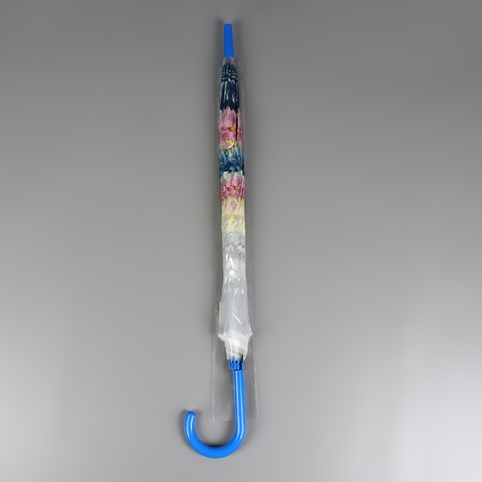 Зонт - трость полуавтоматический «Цветы», 8 спиц, R = 40/58 см, D = 116 см, цвет МИКС Зонт - трость полуавтоматический «Цветы», 8 спиц, R = 40/58 см, D = 116 см, цвет МИКС