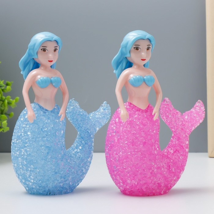 Ночник Ночник "Русалочка" LED RGB от батареек 3хLR44 МИКС 10х10х15,5см RISALUX