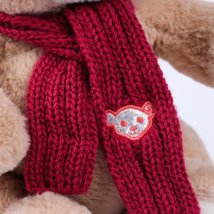 Новогодняя мягкая игрушка Little Friend, мишка с розовыми шарфом, 20 см Новогодняя мягкая игрушка Little Friend, мишка с розовыми шарфом, 20 см