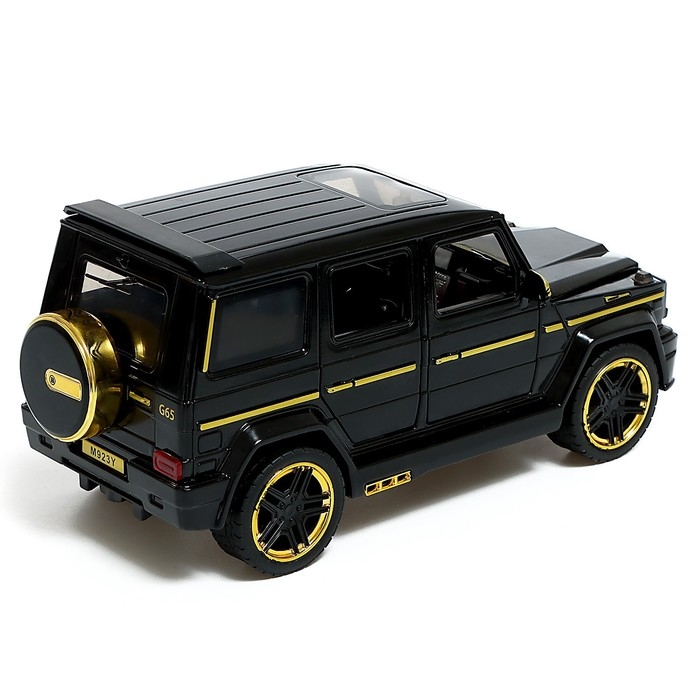 Машина металлическая, инерционная, 1:24, открываются двери, капот, багажник, цвет чёрный Машина металлическая, инерционная, 1:24, открываются двери, капот, багажник, цвет чёрный