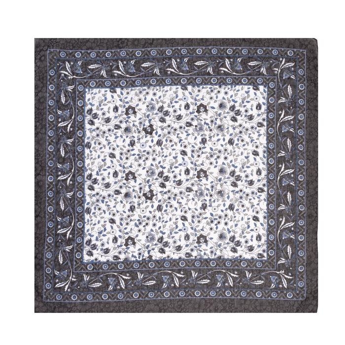 Платок женский, цвет тёмно-серый, размер 72*72