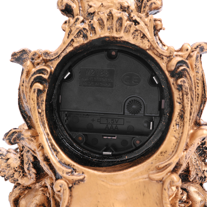 Часы настольные интерьерные на батарейках Часы настольные интерьерные на батарейках "Дуэт ангелов", 13 х 10 х 20.5 см, d-5.5 см