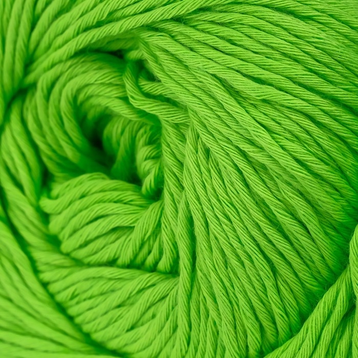 Пряжа Пряжа "Bouquet Unicolor" 100% хлопок 200м/100г (3219 салат яркий)